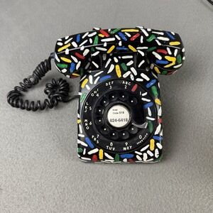 Vintage Black Northern Electric Rotary Dial Telephone Phone Power Cord Cut Prop